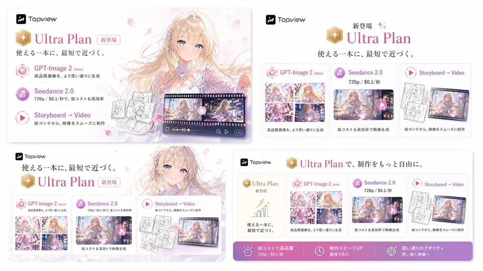 日文 Ultra Plan 推广分镜脚本