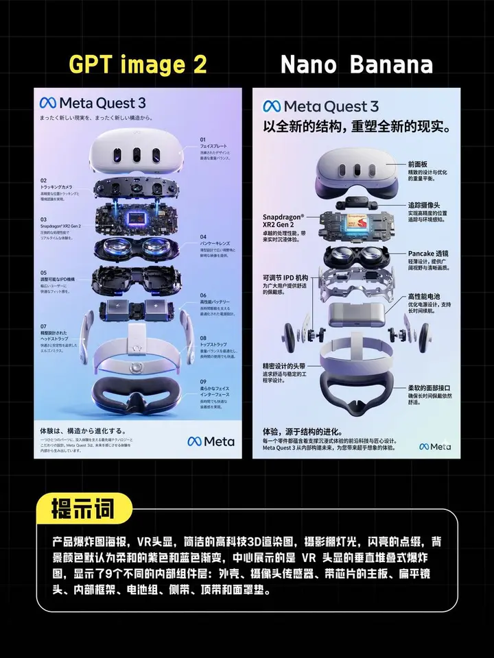 AI VR 海报对比