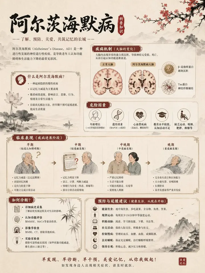 中文版阿尔茨海默病科普信息图