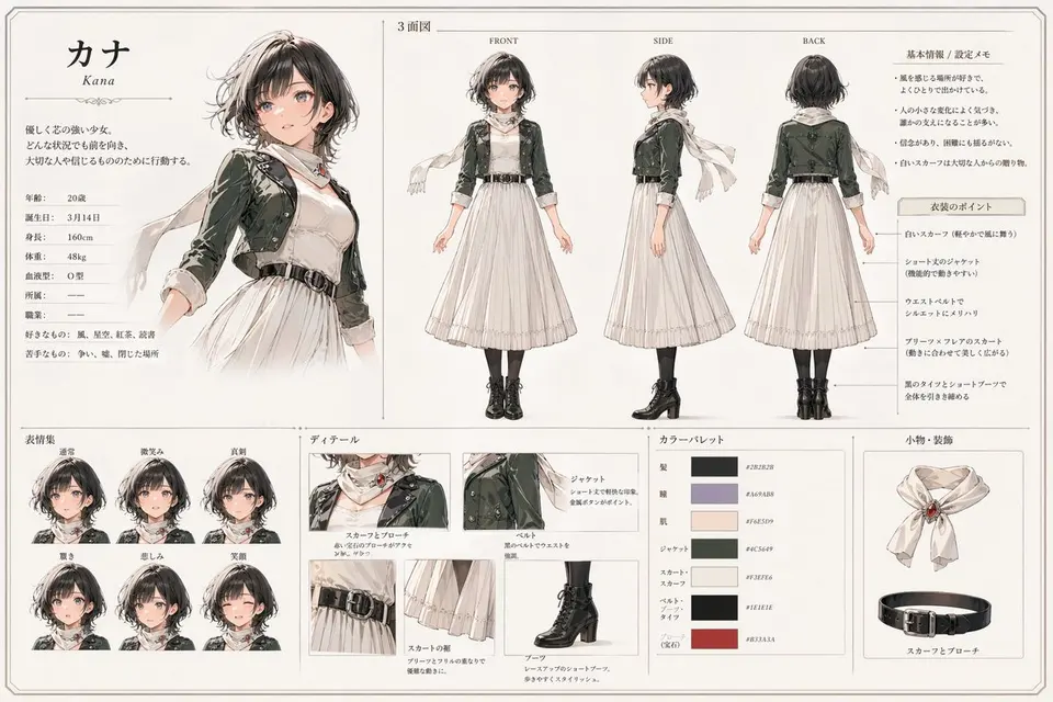 Kana 动漫角色设定集