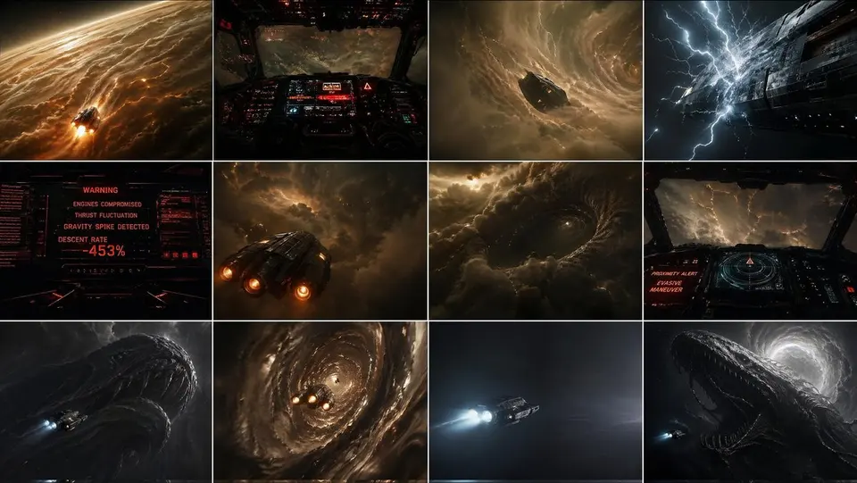 气态巨行星降落分镜脚本