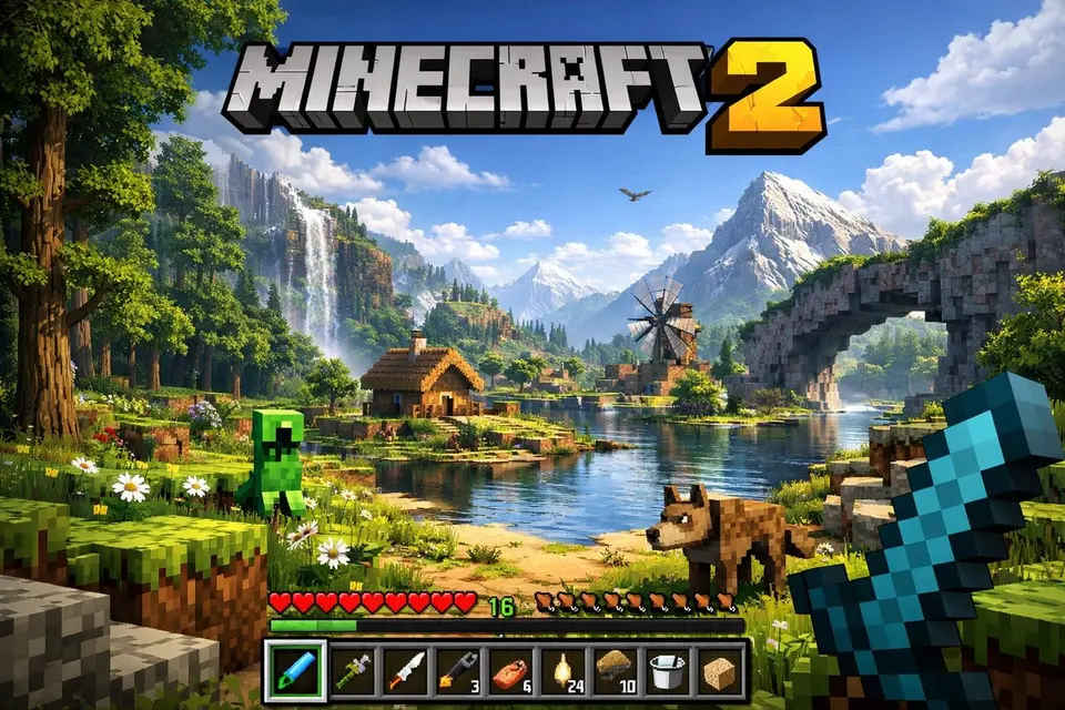 Next-Gen Voxel Game Screenshot