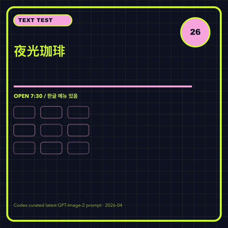 Latest 2026 · 多语言招牌摄影测试