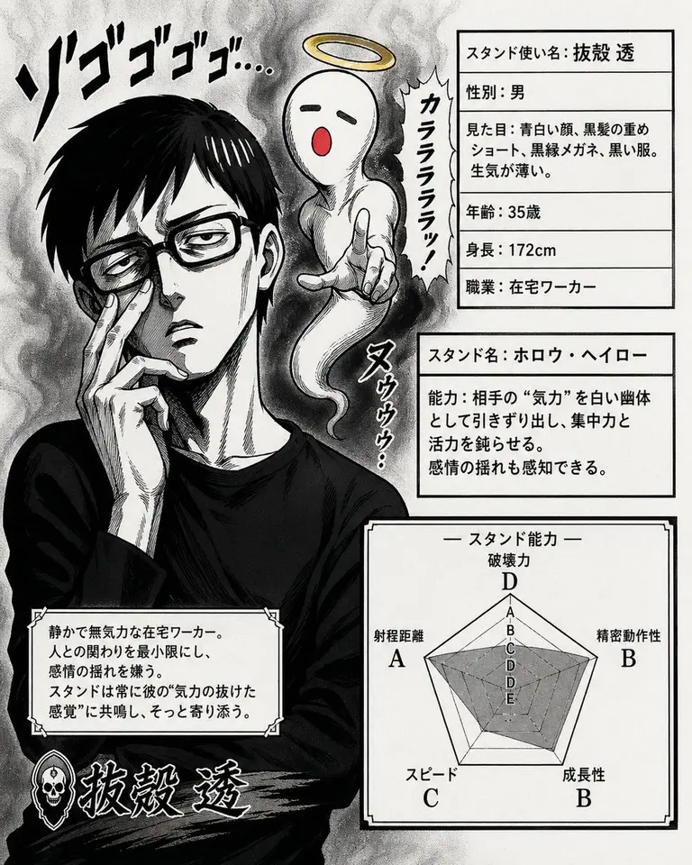 JoJo 风格替身角色卡